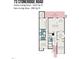 Floor plan showing the layout of the home with dimensions for each room at 73 Stoneridge Rd, Durham, NC 27705