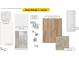 Choice package featuring bath fixtures, shower, lighting, flooring, and carpet selections at 10517 Brookside Reserve Rd, Raleigh, NC 27614