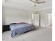 Spacious main bedroom with a ceiling fan and carpeted floors at 110 Gallery Park Dr, Franklinton, NC 27525