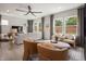 A cozy living room with large windows that allow for lots of natural light at 1215 Everton Ave, Durham, NC 27703