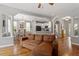 Spacious living room opens to dining and kitchen areas for easy entertaining and everyday living at 1217 Heritage Greens Dr, Wake Forest, NC 27587