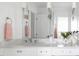 Bathroom vanity with modern fixtures, ample counter space, and minimalist decorations at 123 Trellingwood Dr, Morrisville, NC 27560