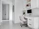 Bright office space with built-in desk, drawers, and plenty of room to work at 123 Trellingwood Dr, Morrisville, NC 27560