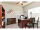 Home office featuring a wooden desk, chair, and natural light at 1234 Sirius Drive Lot 31 Dr, Sanford, NC 27330