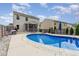 Backyard featuring a pristine pool with a patio, ideal for entertaining and leisure at 150 Sherrill Place Ln, Garner, NC 27529