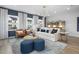 Cozy living room featuring ample seating, modern decor, and a bright, airy atmosphere at 1517 Tamarisk Ln, Durham, NC 27703