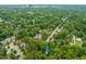 Stunning aerial view of neighborhood with lush trees, close to downtown amenities at 1905 Bivins St, Durham, NC 27707