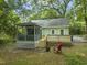 Cozy backyard featuring a deck, screened porch, and fenced yard at 1905 Bivins St, Durham, NC 27707