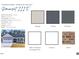 Somerset III E color selections including siding, shake, shutters, doors, gutters, and brick samples at 1998 Meadowview Dr, Graham, NC 27253