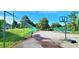 Community basketball court surrounded by fencing and greenery; perfect for recreation at 204 Kirkwood Dr, Chapel Hill, NC 27514