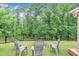 Backyard with firepit at 2721 Jazzy St, New Hill, NC 27562