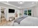 Bedroom with natural light, a flat-screen TV, and access to a walk-in closet and a bathroom at 2721 Jazzy St, New Hill, NC 27562
