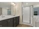 Lovely bathroom with a double vanity and glass shower at 304 Ford Meadows Dr, Garner, NC 27529