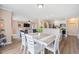 Inviting dining area that connects to the open living room and kitchen space at 304 S Smith St, Clayton, NC 27520
