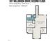 Second-floor plan showcasing the primary bedroom, bathrooms, and walk-in closets with detailed dimensions at 307 Millbrook Dr, Pittsboro, NC 27312