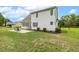 Expansive backyard featuring a concrete patio area perfect for outdoor seating and entertaining at 40 Breckenridge Pl, Dunn, NC 28334
