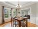 Dining room is adjacent to the kitchen and features a view of the living room at 40 Breckenridge Pl, Dunn, NC 28334