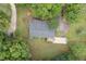 Aerial view of the property highlighting the roof, yard, and driveway at 419 Jera Dr, Garner, NC 27529
