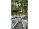 Backyard includes patio area, green lawn, and outdoor seating at 4329 Hawksong Pl, Cary, NC 27518
