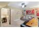 Game room featuring carpeting, sports decor, shuffle board table, and seating area at 4329 Hawksong Pl, Cary, NC 27518