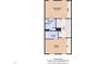 Upstairs floor plan features a primary bedroom and bath, additional bedroom and full bath, and hallway at 4658 Fawnbrook Cir, Raleigh, NC 27612