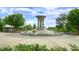Outdoor view of a large fountain in a landscaped park area at 516 Ryan Rd, Cary, NC 27511