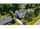 A view of a beautiful, two-story home with a well-manicured yard, captured from a high vantage point at 523 Vick Ave, Raleigh, NC 27612