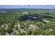 Expansive aerial view showcases lush green landscape and neighborhood, promoting a sense of community and natural beauty at 523 Vick Ave, Raleigh, NC 27612