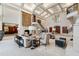 Bright living area with tapestry, staircase, and fireplace offers a comfortable and elegant gathering space at 6510 New Market Way, Raleigh, NC 27615