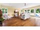 Cozy living room with hardwood floors, stylish furniture, and a sunny atmosphere at 816 Miller Rd, Hillsborough, NC 27278