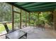 Inviting screened porch with comfortable seating and serene views of the yard at 816 Miller Rd, Hillsborough, NC 27278
