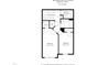 Second floor floorplan featuring bedrooms, laundry, and walk-in closet at 8621 Neuse Club Ln # 106, Raleigh, NC 27616