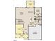 First-floor layout featuring a Gathering room, kitchen, study, guest suite, and two-car garage at 112 Moonflower Ln # Homesite 267, Wilson's Mills, NC 27520