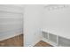 Mudroom with storage hooks, bench and shelving units at 112 Moonflower Ln # Homesite 267, Wilson's Mills, NC 27520