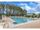 A large community pool offers residents a place to relax and cool off at 1237 Shirehall Park Ln, Wake Forest, NC 27587