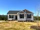 Charming single-story home featuring classic architectural details and a well-manicured front lawn at 140 Brookhaven Dr, Spring Hope, NC 27882