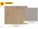 Flooring samples, including Shaw LVP/Layton Lake 1056 Driftwood and Shaw Carpet/Vineyard Creek 00510 Concrete at 145 Caspian Ct, Lillington, NC 27546