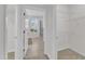 Walk-in closet with a view of the bathroom at 151 Bridge St, Hillsborough, NC 27278