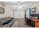 Bedroom with wood floor, large window for natural light and space for sitting area and work area at 151 Lake Pine Dr, Cary, NC 27511
