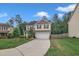 Charming two-story home featuring a two-car garage, well-manicured lawn, and lovely landscaping at 2018 Morehead Hill Ct, Durham, NC 27703