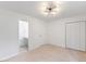 Bright bedroom with large closet and an adjoining bathroom with updated fixtures at 2201 Alpine Rd, Durham, NC 27707