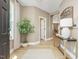 Inviting foyer featuring light wood floors, neutral walls, and stylish decor at 221 Steel Springs Ln # 23, Angier, NC 27501