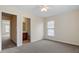 Spacious bedroom with adjoining bathroom and view of other rooms at 229 Michigan Ave, Cary, NC 27519