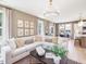 Bright and airy living area showcasing an open layout, stylish decor, and seamless flow to the kitchen at 243 Steel Springs Ln # 25, Angier, NC 27501