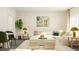 Spacious living room featuring comfortable seating, stylish decor, and ample natural light at 2924 Ocean Sunrise Dr, Wake Forest, NC 27587