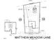 Plat map featuring property lines, building footprint, septic area, patio dimensions, and utility easements at 37 Matthew Meadow Ln, Lillington, NC 27546