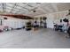 Spacious garage featuring ample storage and room for home gym equipment at 4097 Cordiality Church Rd, Nashville, NC 27856