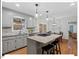 Updated kitchen with island cooktop and a breakfast nook at 45 Birnham Ln, Durham, NC 27707