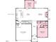 Layout of the first floor featuring the kitchen, dining, gathering room, and garage at 515 Claftin St, Sanford, NC 27330