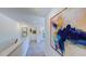 Upstairs hallway featuring modern lighting and contemporary wall art at 515 Claftin St, Sanford, NC 27330